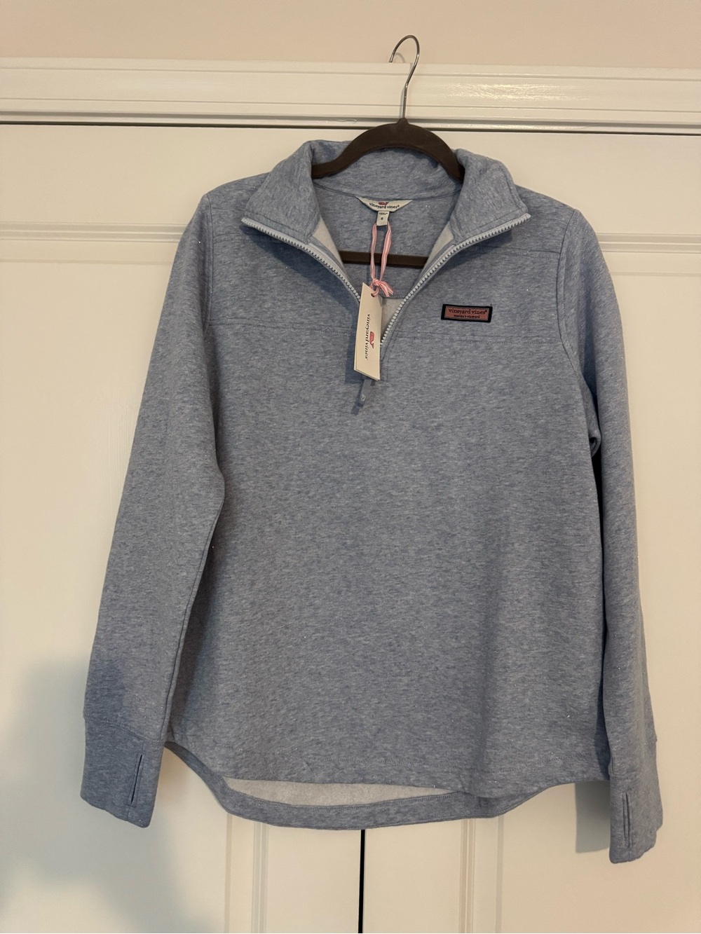 Vineyard Vines Light Blue Quarter-Zip Pullover